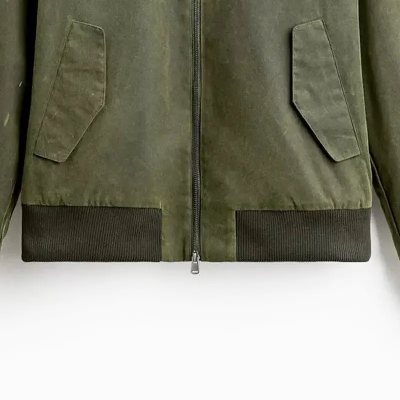 Ruházati kiegészítők 2x2 vastag bordás kötött szegély a baseball dzsekihez