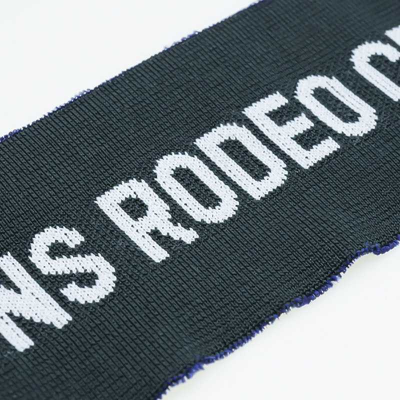 Divat poliészter spandex betű Jacquard bordás ruházat szövet