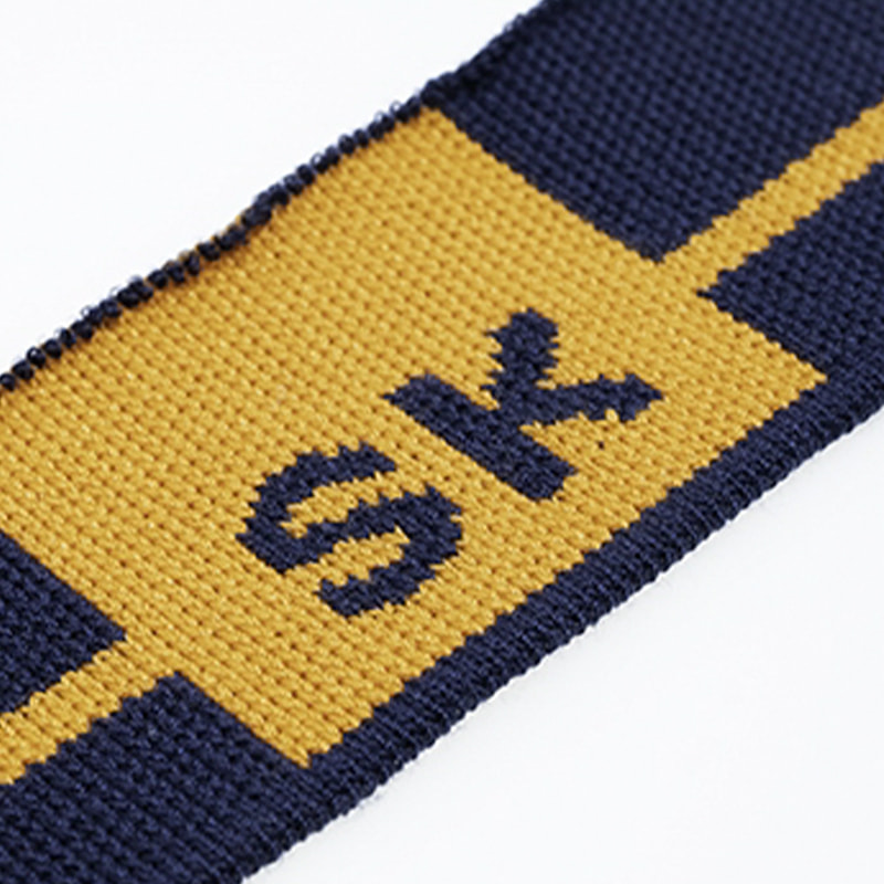 Poliészter levél Jacquard bordázott póló hüvelyes szövet