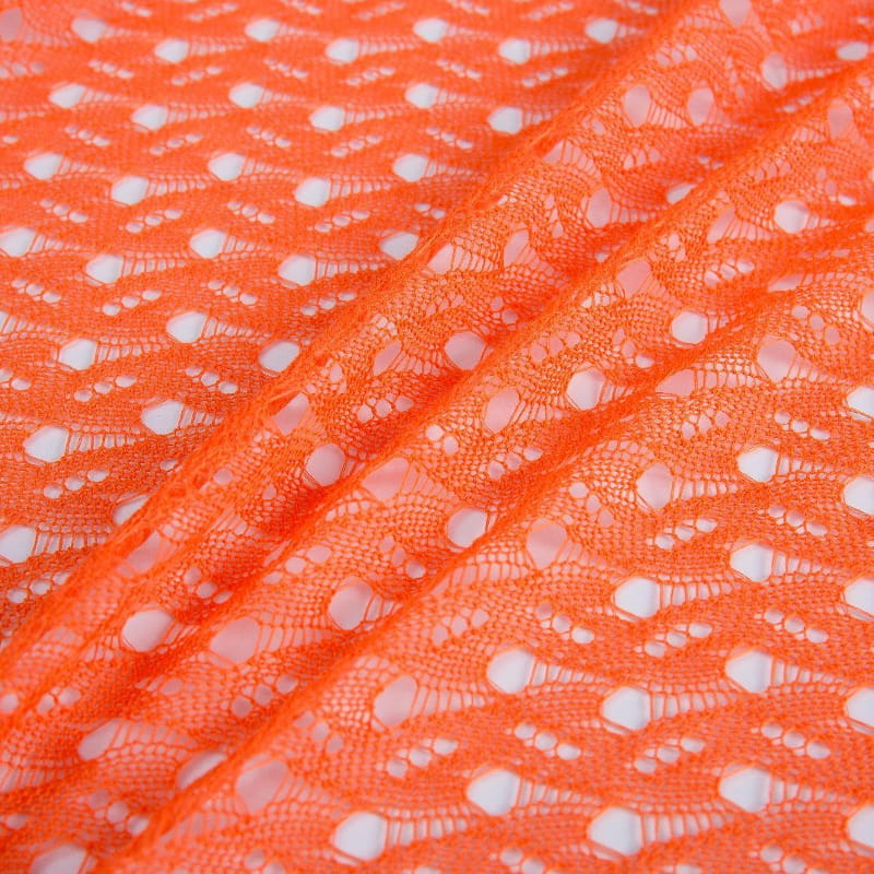 Piros üreges minta jacquard lélegző bordázott ruha szövet